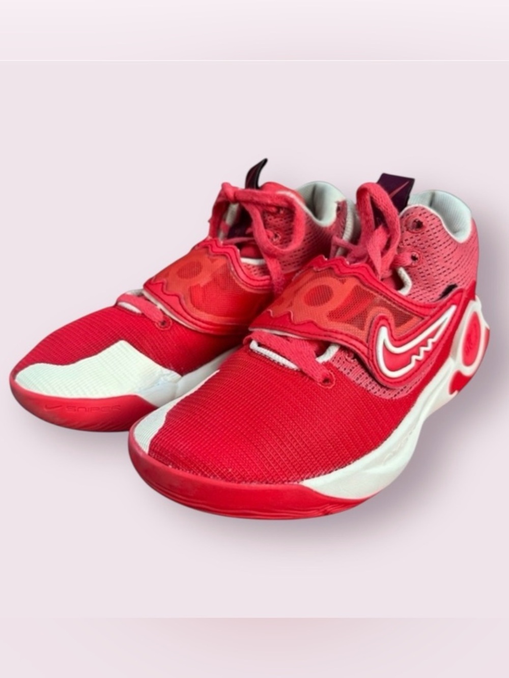 Nike KD Trey 5 IX University Red White Basketball Shoes Mens 7.5 DD9538-600